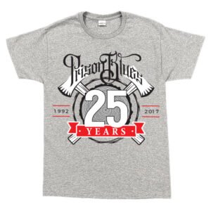 T-Shirt w/White and Scarlet Red 25th Anniversary logo