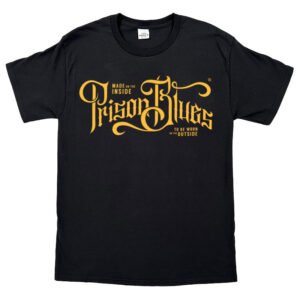 T-Shirt w/Gold Script Logo