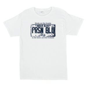 T-shirt w/Light Navy USA Plate Logo