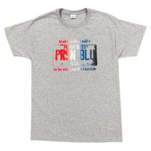 T-shirt w/Scarlet Red/White/Light Navy USA Plate Logo