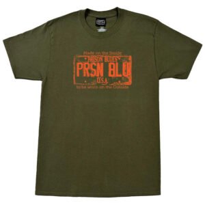 T-shirt w/Orange USA Plate Logo