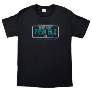 T-Shirt Black w/Chrome and Teal Chrome Plate Logo