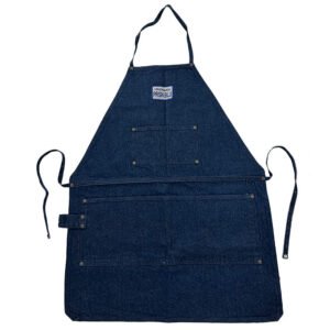 Apron Rinsed Blue w/Adj. Neck Strap Prison Blues Logo