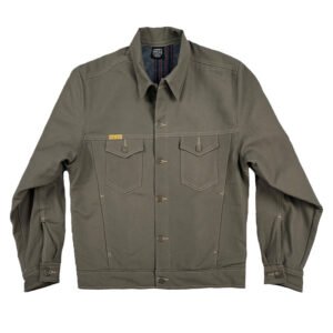 Western Jacket Rinsed Olive Lined