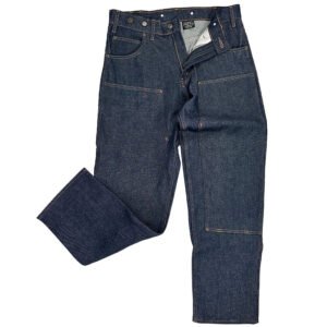 Double Knee Jeans with buttons Rigid Blue