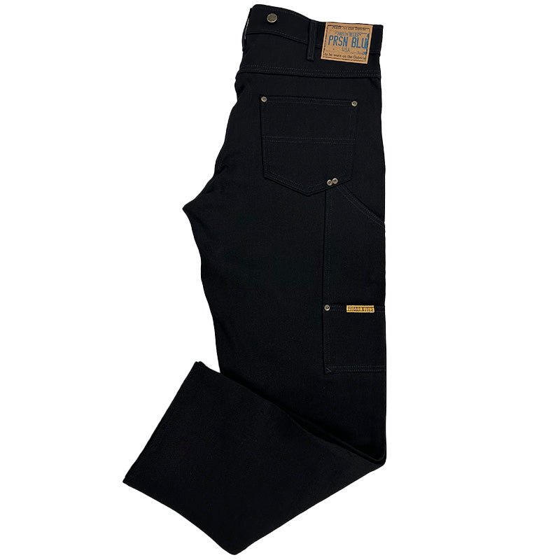 Double Knee Jeans with buttons Rinsed Black - Image 2