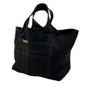 Grocery Bag Black Denim