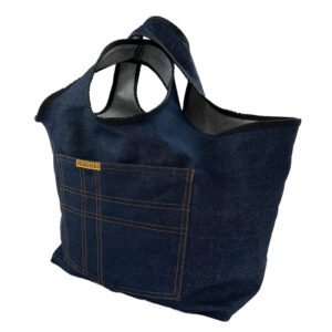 Grocery Bag Blue Denim