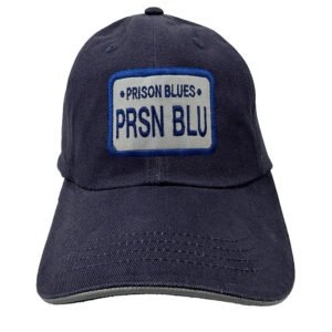 Navy Baseball Cap w/Reflective Trim and Prison Blues Logo