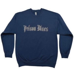 Crew Neck Sweatshirt Navy w/Brilliant Sliver and White Metal Logo