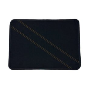 Place Mat Black Denim with Hickory