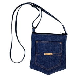 Pocket Handbag Blue Denim