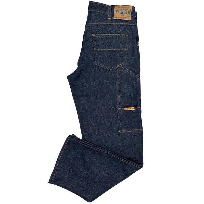 Work Jeans w/out buttons Rigid Blue - Image 2