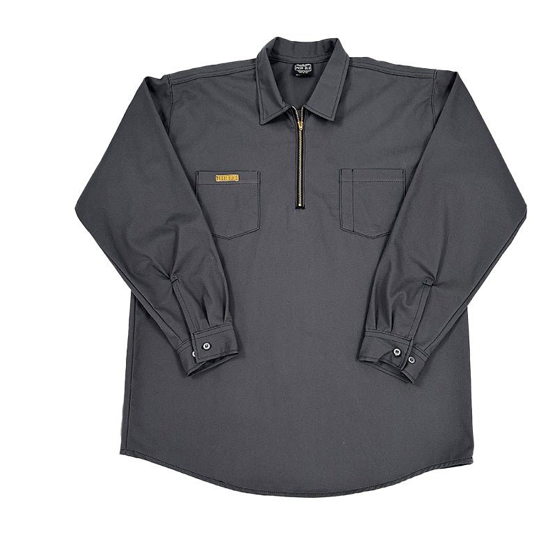 Work Shirt Charcoal Long Sleeve w/Front Zipper - Image 2