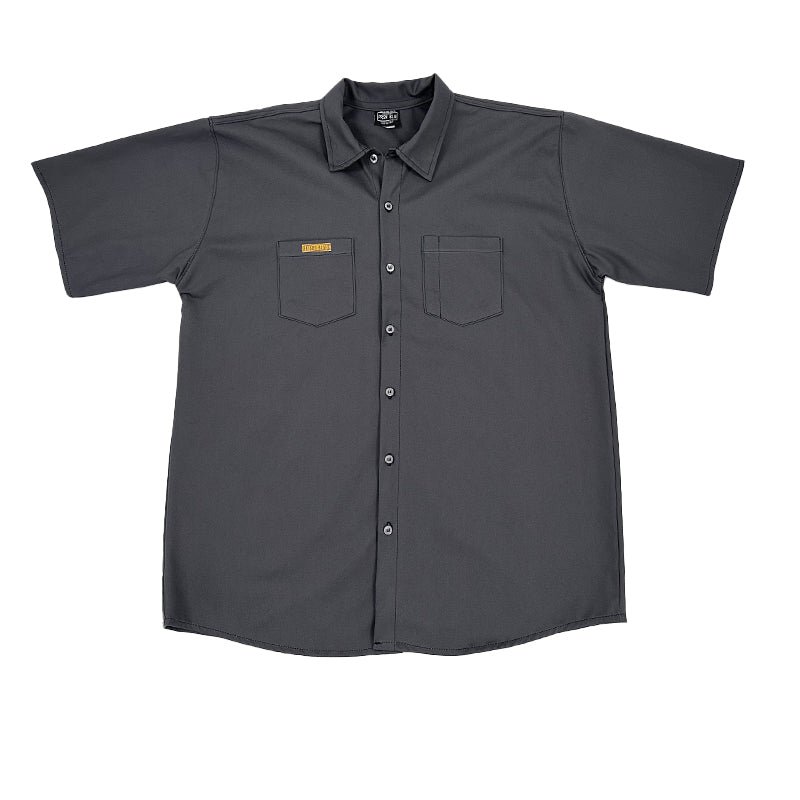 Work Shirt Charcoal Short Sleeve Tall w/Front Buttons
