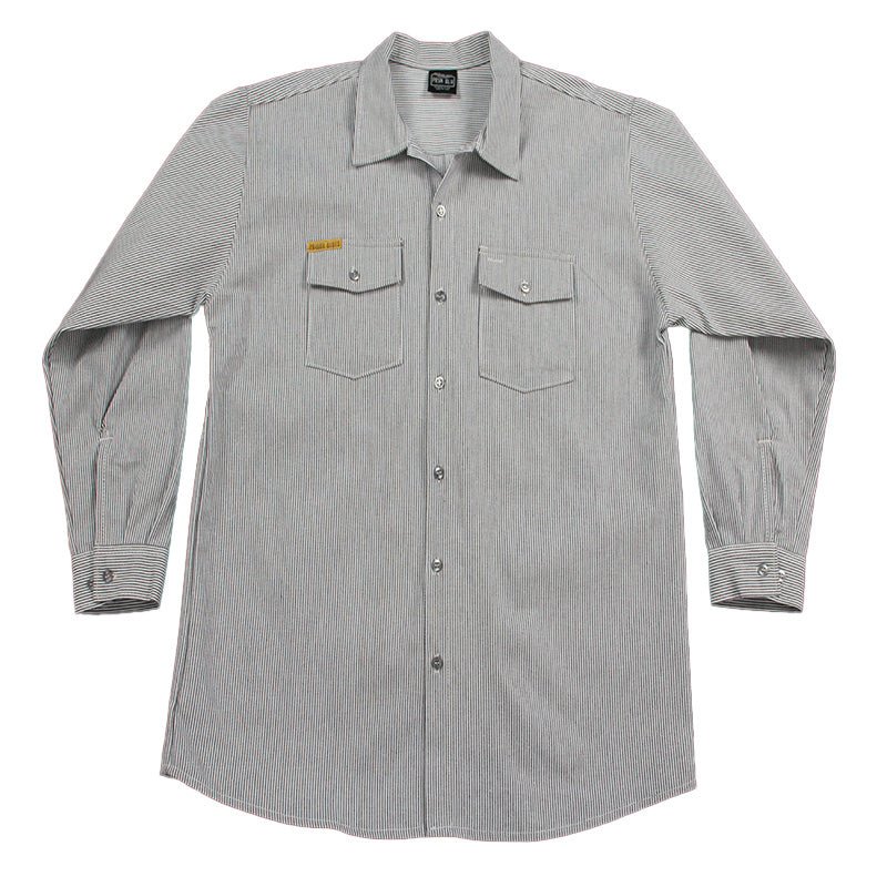 Work Shirt Hickory Long Sleeve Tall w/Front Buttons