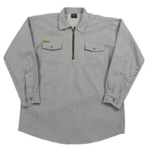 Work Shirt Hickory Long Sleeve w/Front Zipper