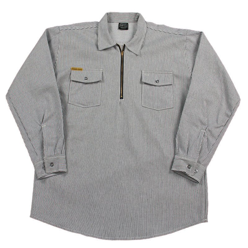 Work Shirt Hickory Long Sleeve w/Front Zipper
