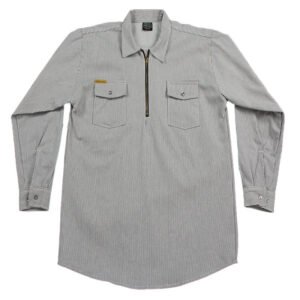 Work Shirt Hickory Long Sleeve Tall w/Front Zipper