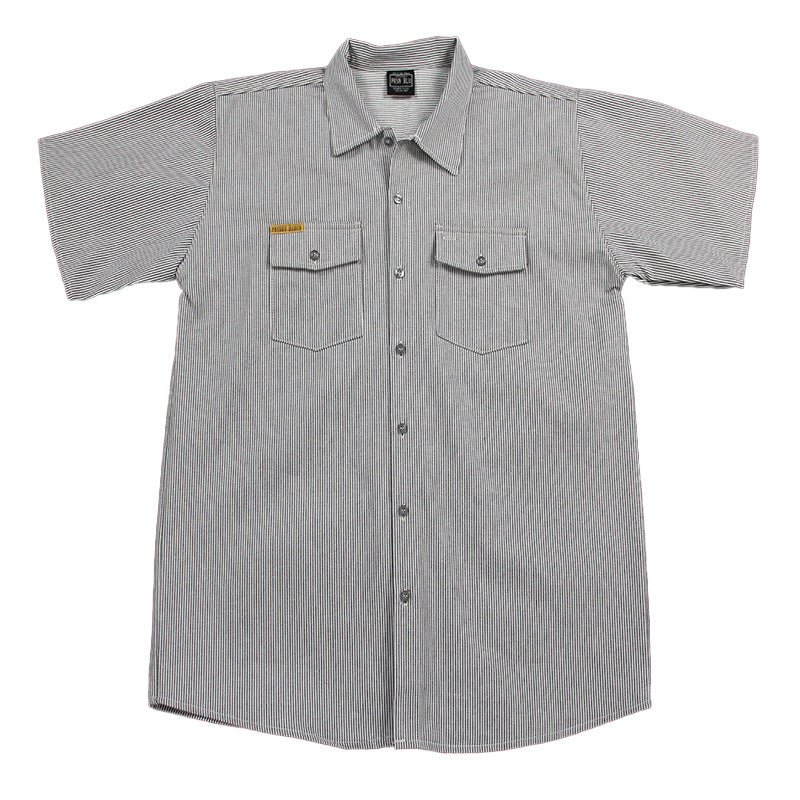Work Shirt Hickory Short Sleeve w/Front Buttons