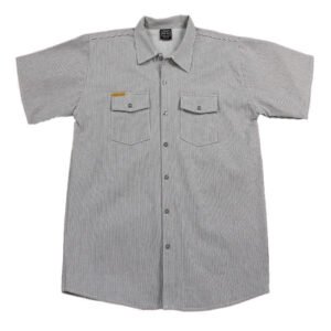 Work Shirt Hickory Short Sleeve Tall w/Front Buttons