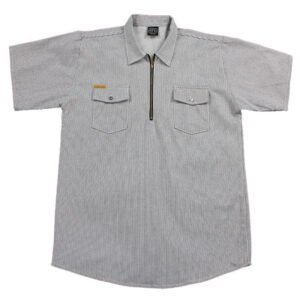 Work Shirt Hickory Short Sleeve Tall w/Front Zipper