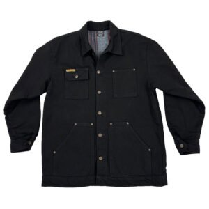 Yard Coat Rinsed Black Lined